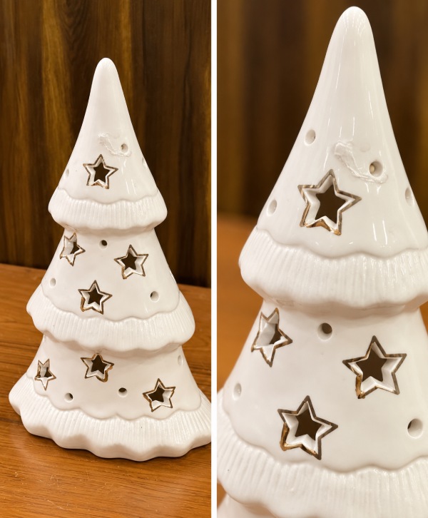 Glossy Ceramic Christmas Tree – Elegant Festive Home Décor