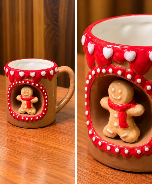 Gingerbread Mug – Charming Christmas Holiday Drinkware