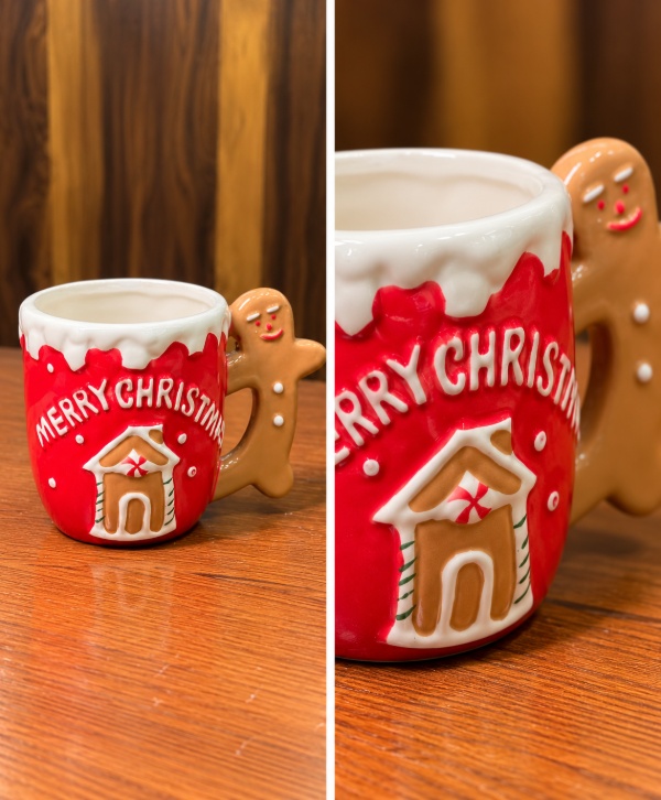 Merry Christmas Gingerbread Mug – Festive Holiday Drinkware