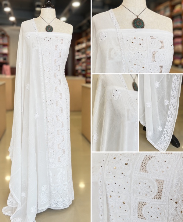 Georgette Chikankari Work Salwar Suit
