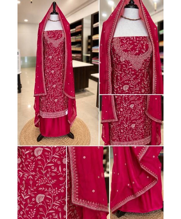 Crepe Silk Full Machine Work
