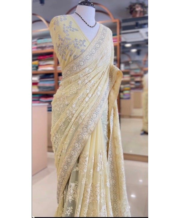 Pure Tussar Silk Saree in a Rich Burnt Orange Hue