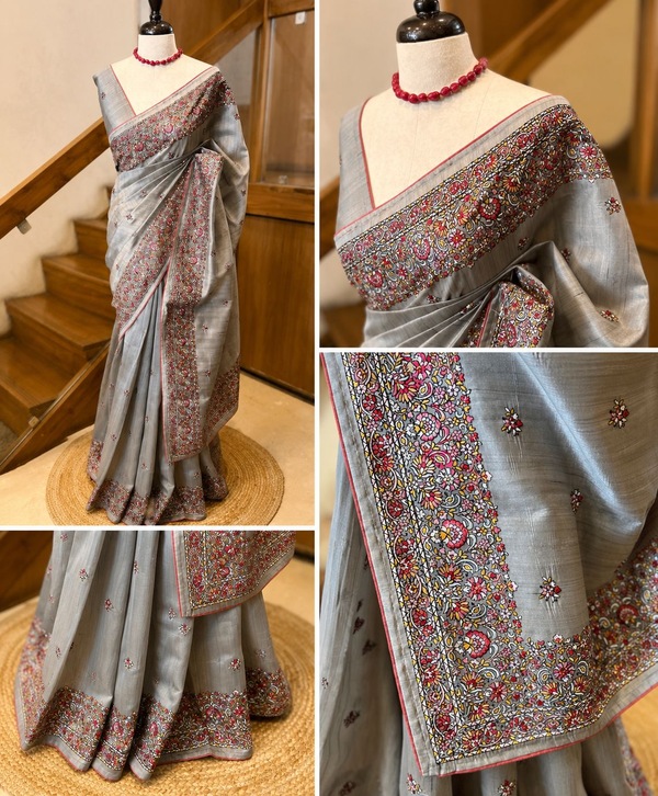 Semi Tusser Silk Saree 