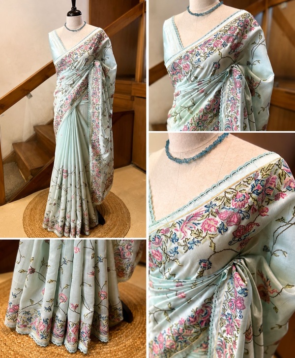 Semi Tusser Silk Saree 